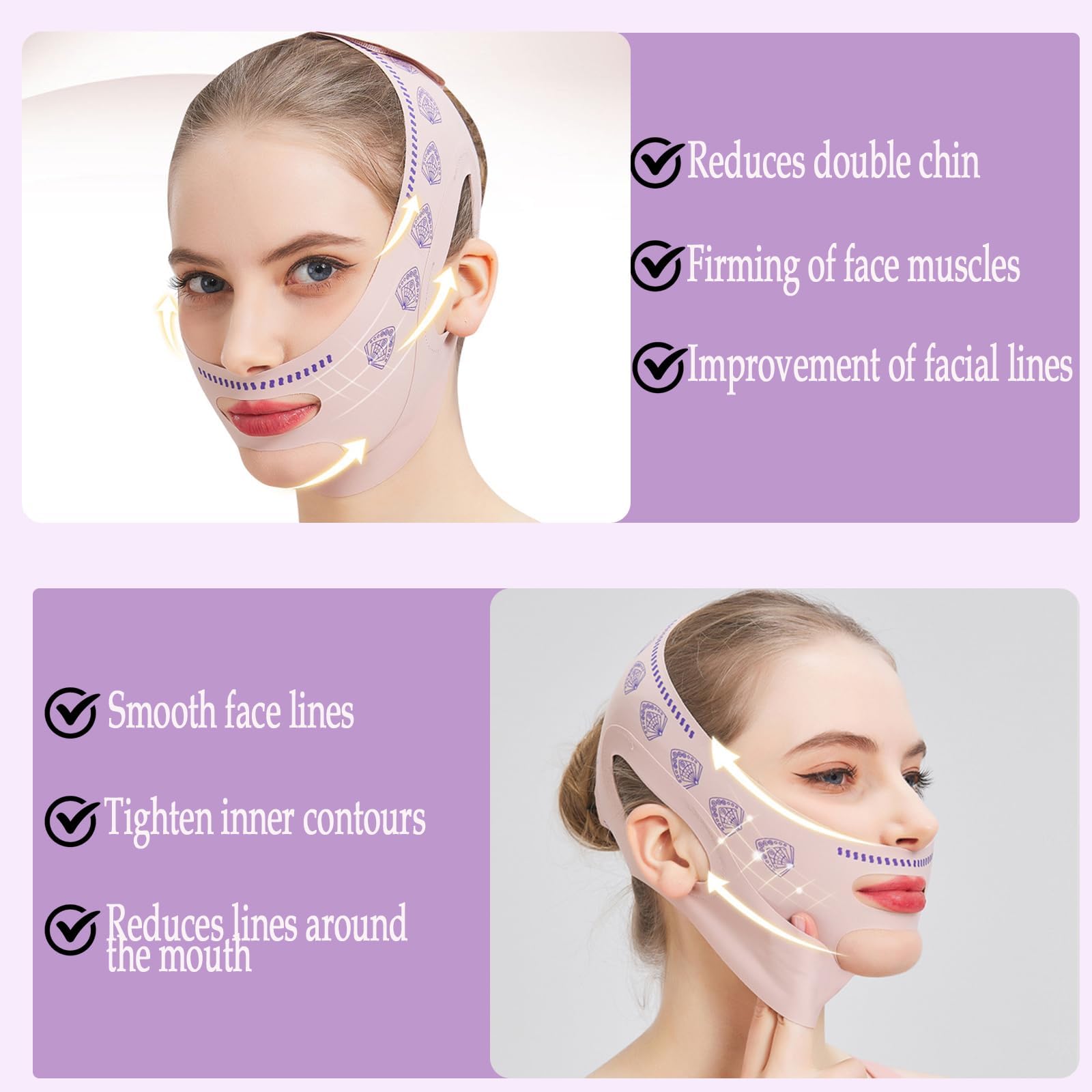 Reusable Facial Belt for V-Shaped Face & Jawline