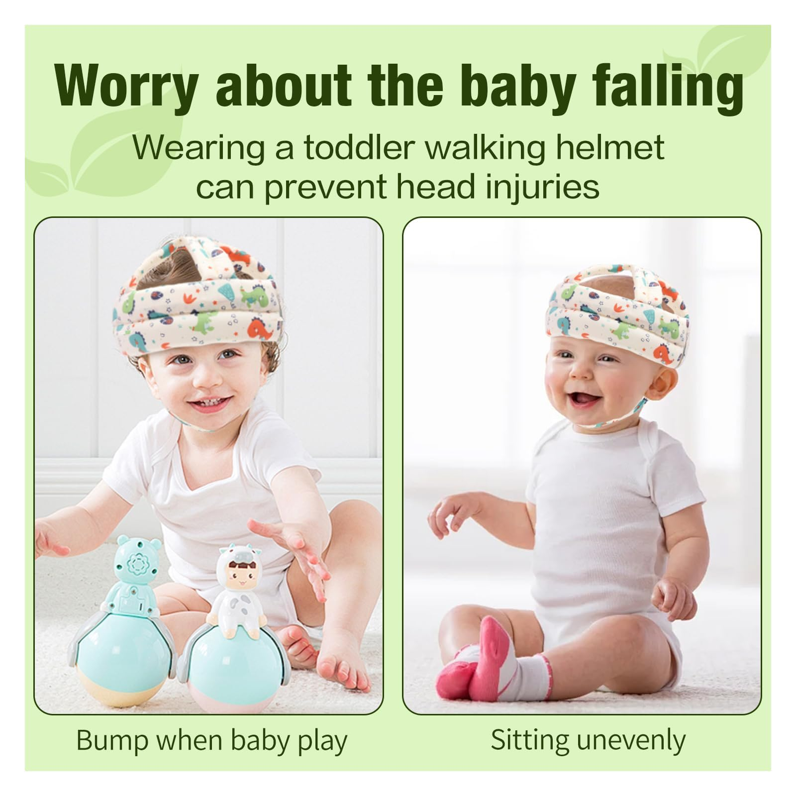 Baby Head Protector - Baby Helmet for Crawling Walking Running - No Bumps and Soft Cushion